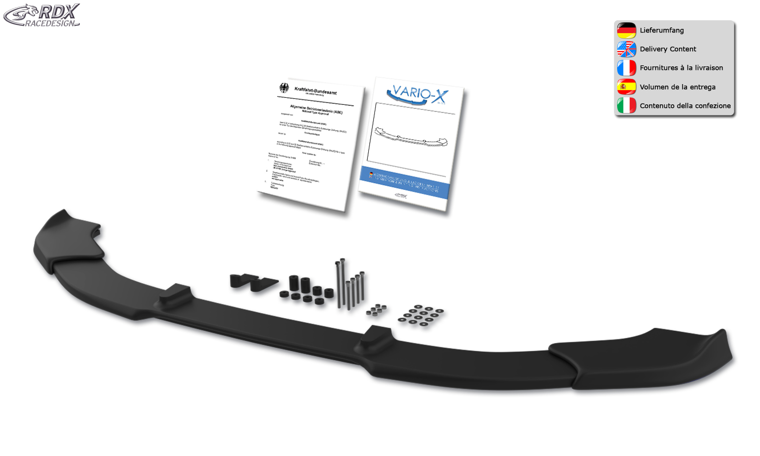 RDX VARIO-X M Sport front splitter – BMW 2 Series F22/F23